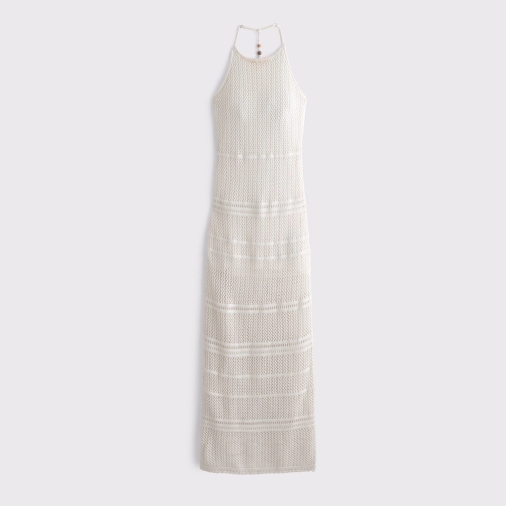Abercrombie & Fitch Beaded Crochet Style Maxi Dress - Picture 8 of 8